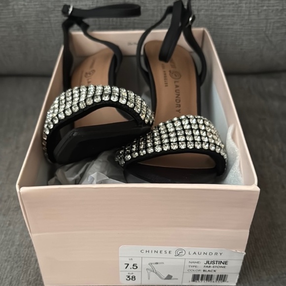 Chinese Laundry Black Justine Fab-Stone NWT High Heel - Picture 4 of 4